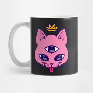 Three eyes cute kitty Mug